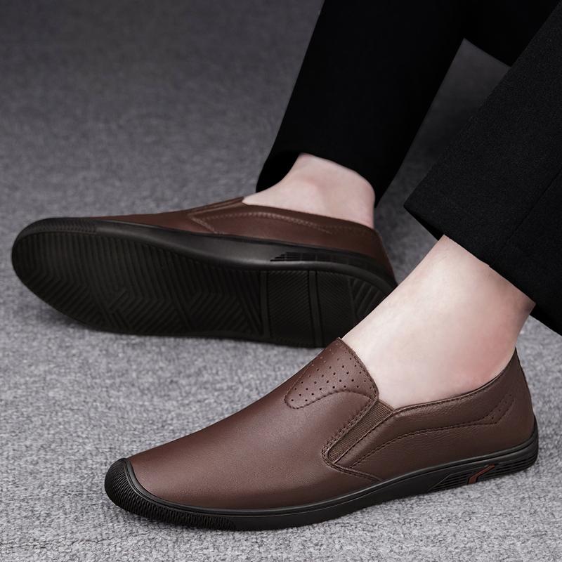 FashionSpring Men Loafers Shoes Soft Genuine Leather Slip-On Sneakers Male Casual Luxury Brand Men Loafers Mocassin Zapatos Hombre