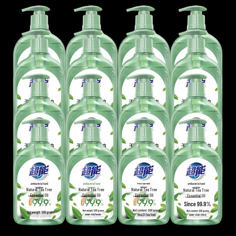 Chaoneng Tea Tree Antibacterial Hand Wash, 16 x 500ml Bulk Pack