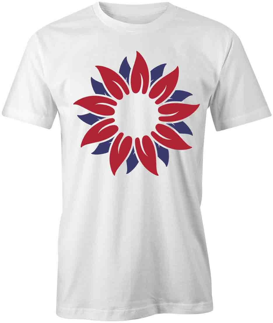SUNFLOWER TShirt Tee Short-Sleeved Cotton USA PATRIOTIC CLOTHING S1WSA372 S