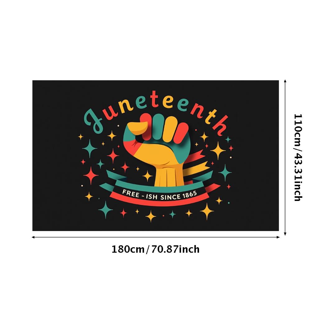 Fist Symbol Decorative Banner Celebration Banner Event Banner for Community Gathering Indoor Party Cultural Event