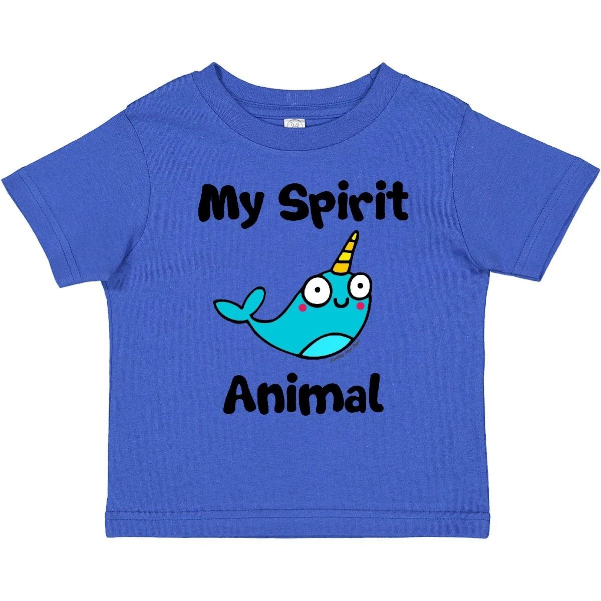 Inktastic Narwhal Is My Spirit Animal Toddler T-Shirt Unicorn Flossyandjim Child 130