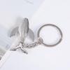 1/2Pcs Creative Whale Keychain Metal Couple Key Ring Pendant  Bag Charm Decor For Car Key Holder Souvenir Gift