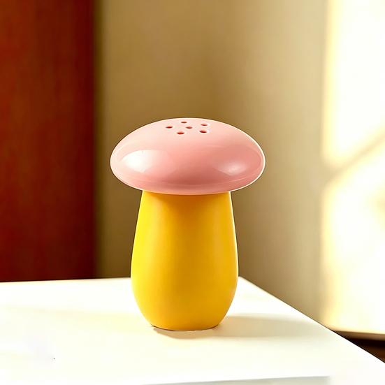 Dispensador de Palillos de Dientes con Forma de Hongo con Tapa Antipolvo Contenedor de Almacenamiento de Palillos para el Hogar y la Cocina Caja Decorativa para Guardar Palillos Tarro