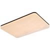 Ultra-Thin Mid-Century Walnut Ceiling Light for Bedroom & Living Room - Full Spectrum Eye Protection