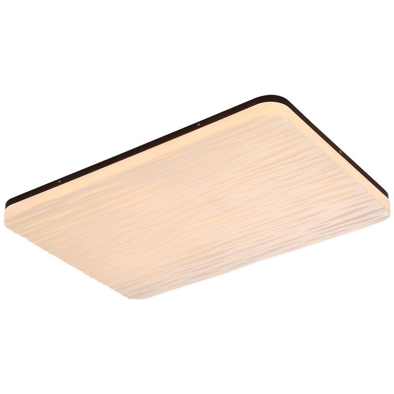 Ultra-Thin Mid-Century Walnut Ceiling Light for Bedroom & Living Room - Full Spectrum Eye Protection