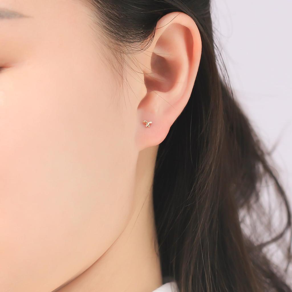 ESTELLE [Official] Women's Earrings, 10K Yellow Gold, 0202-3258-0019-0000