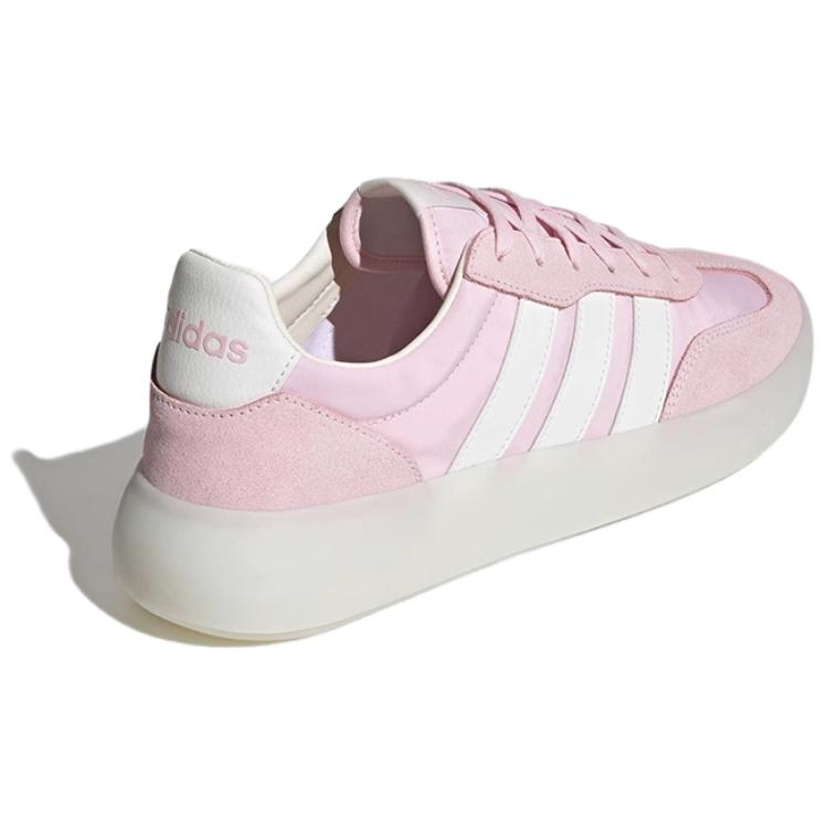 Adidas Bareda Decode Fabric Leather Trendy Durable Low-Top Skate Shoes Unisex Sneakers Pink JQ6673