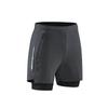 Men's Quick-Drying Double Layer Running Shorts - Anti-Exposure, Four-Point, Fake Two-Piece Design