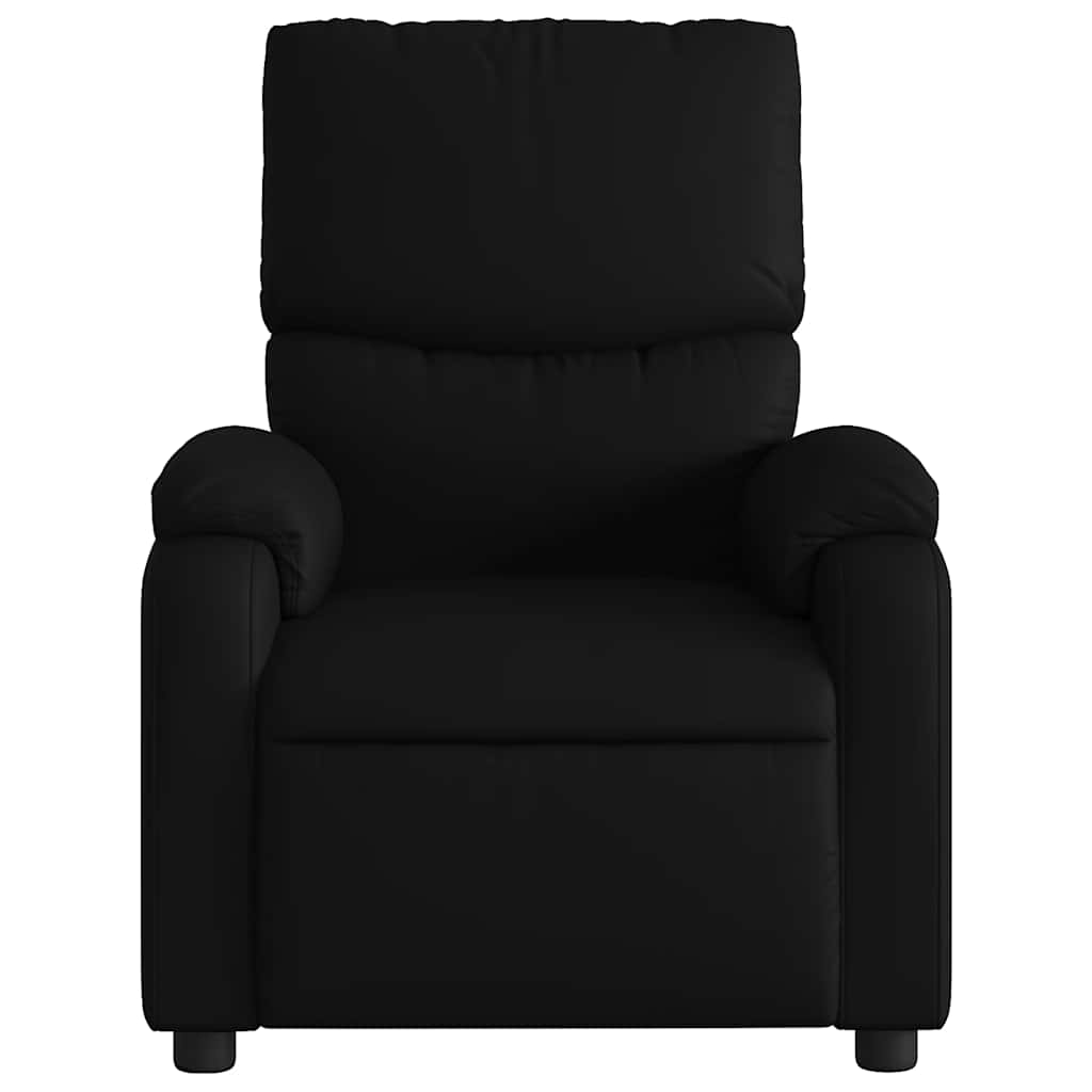 Massage Relax Chair Synthetic Leather Black