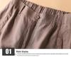 Women's Cotton Linen High Waist Wide-Leg Shorts - Summer Semi-Elastic Casual Five-Point Pants