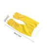 Beekeeping Protective Gloves, Beekeeper Sleeves Breathable Anti Bee Cloth, Apiculture Sheepskin Long Yellow Mesh Gloves 1Pair