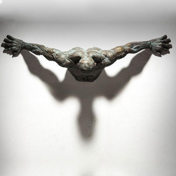 

Home Decor Wall Art Wall Man Sculpture Statue Living Room Wall Decoration Resin Handicraft Pendant Home Accessories 20x15x8cm