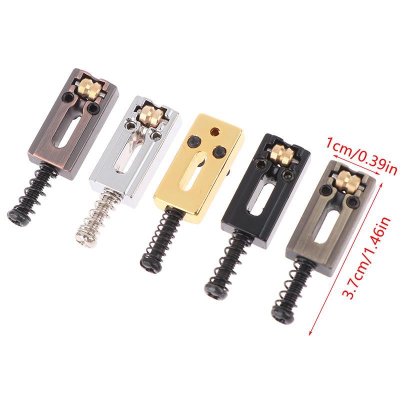 1/6Pcs Zinc Alloy Electric Guitar Roller Bridge Tremolo Saddles For Electric Guitar Replacement Bridge Saddle Set