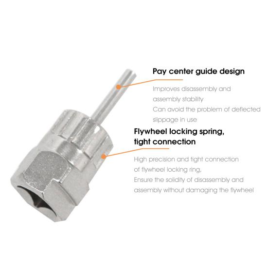 Durable High Hardness Lightweight Lockring Removal Tool Bicycle Cassette for MTB