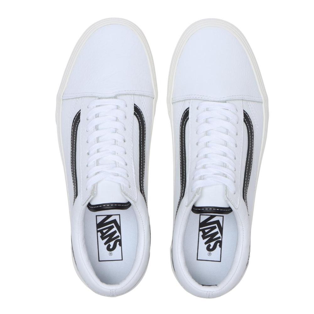 Vans Old School Vn0007ntyb2 Leather Wht Blk