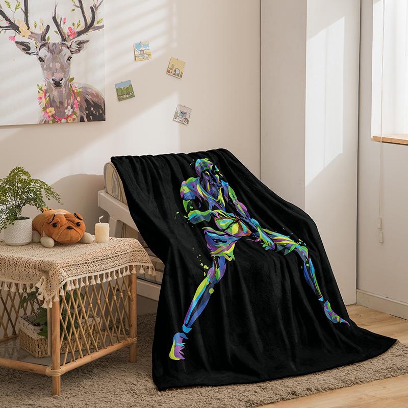 Cartoon Basketball Star Series Double-Sided Flannel 3D Digital Printing Blanket Blanket