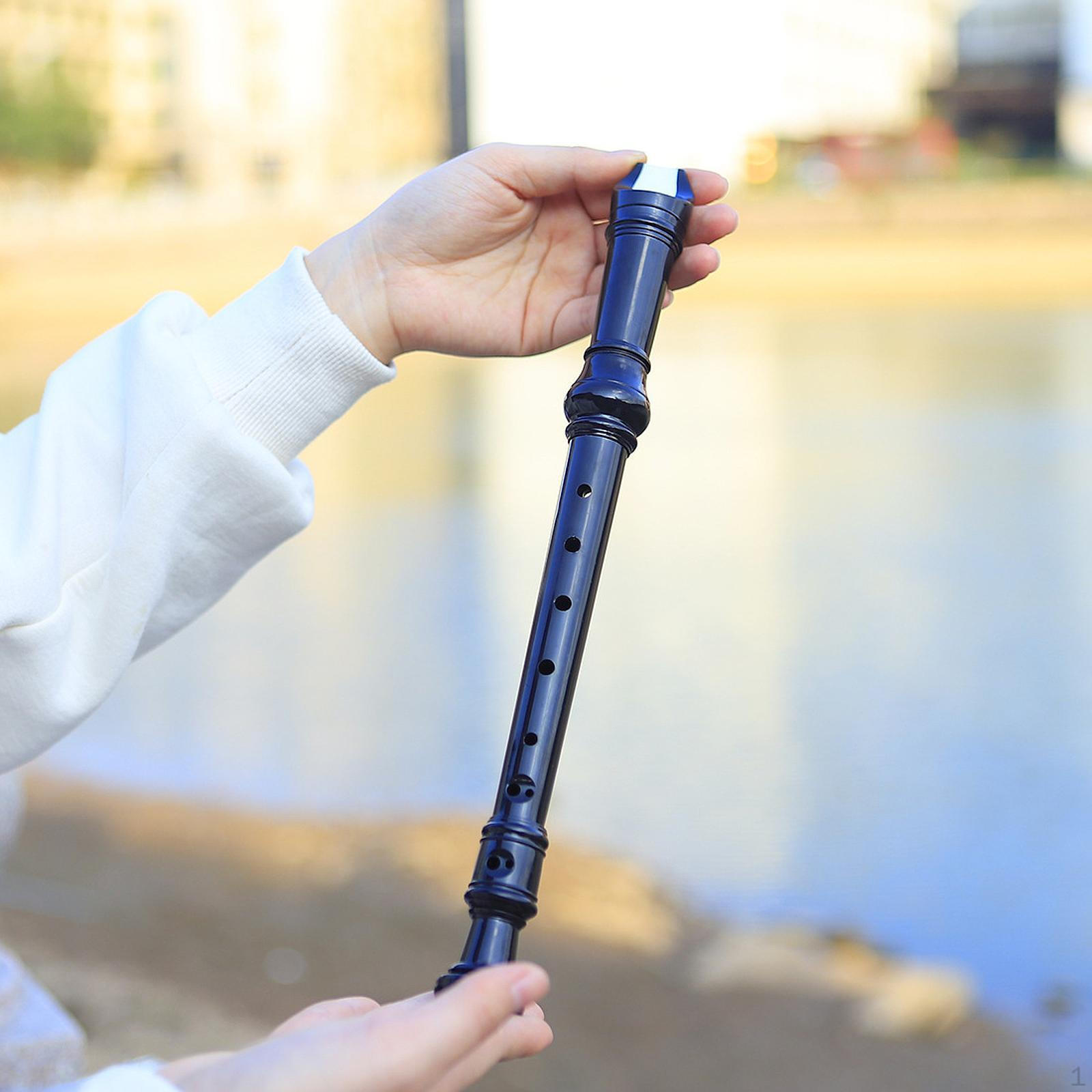 

8 Hole Treble Flute Descant Recorder for Students And Teachers чёрный