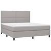 VidaXL Sommier à Lattes de Lit avec Matelas et LED, Lit Rembourré, Lit Double, Lit Adulte de Chambre à Coucher Intérieur, 3134813