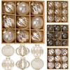 Transparent Christmas Balls Ornament Set 9Pcs Shatterproof Christmas Tree Decoration 80Mm Hanging Ball For Xmas Party Wedding