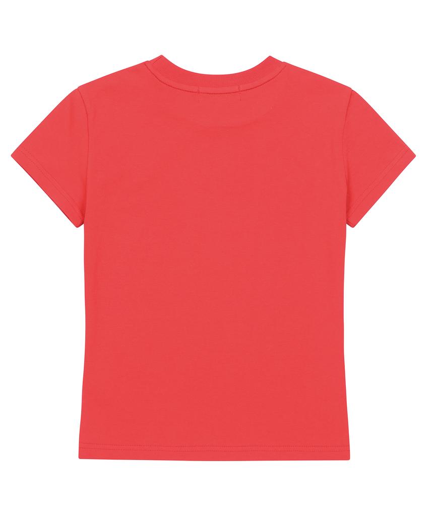 SHIRTMYLIPS (W) Kiss Mark Crop T-Shirt Red