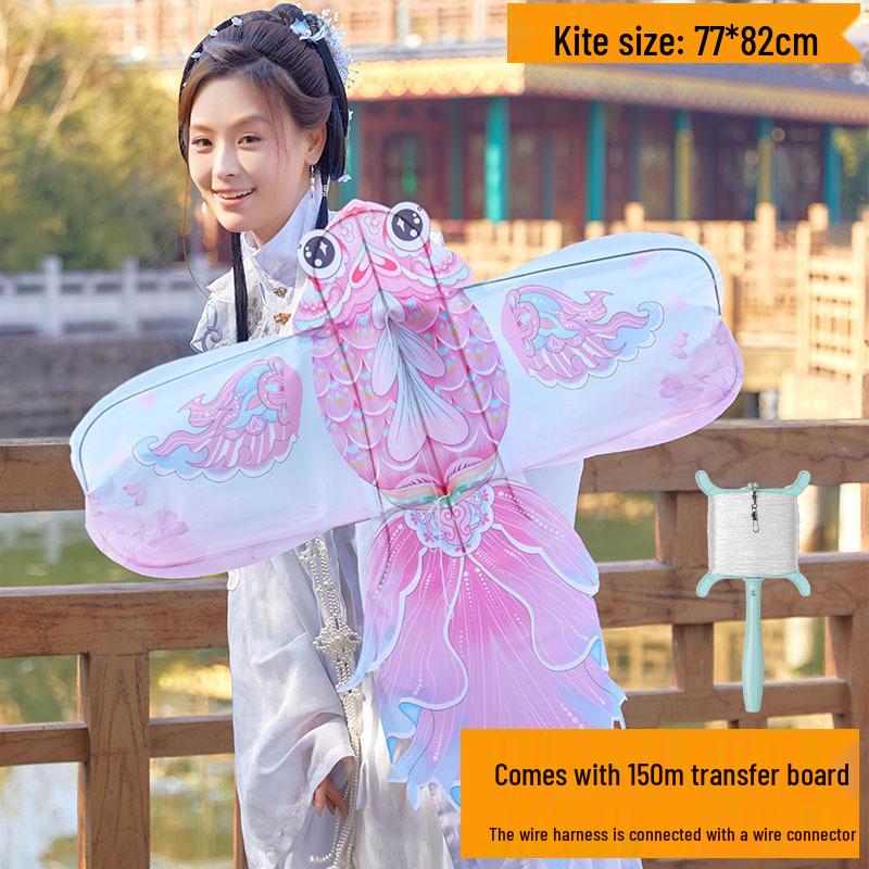 2026 Peony Goldfish 3D Bamboo Kite: Retro Mini Koi Decoration