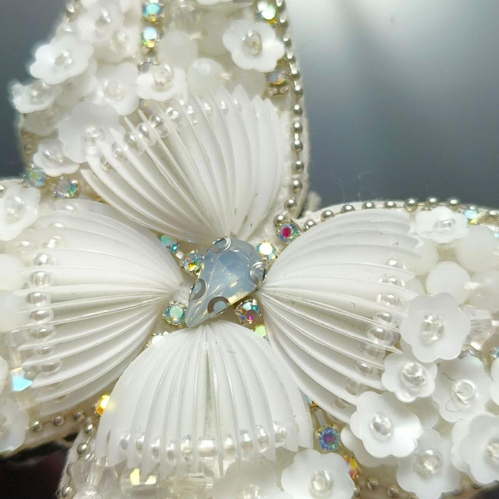 DIY Beaded Butterfly Appliques Handmade Sequin Patch New Clothing Decoration Patch Bag Decoration