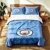 Manchester City FC (14) 3pc Set Suitable for Master Bedrooms Soft and Comfortable an Ideal Gift for Family and Friends Includes One Duvet Cover and Tw