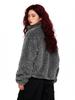 OREETA Faux Lambswool Unisex Jacket - Double-Sided, Warm Cotton Coat for Autumn/Winter with Large Lapel