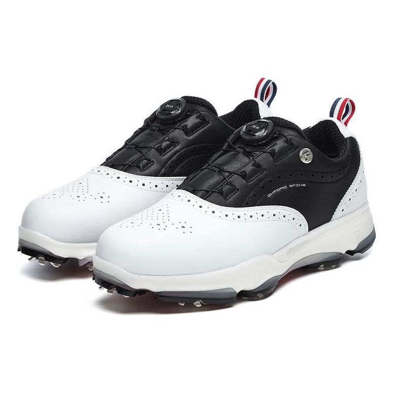 FILA Gf Oxford Spike Golf Shoes Men Sneakers Black White A12M241601FWT