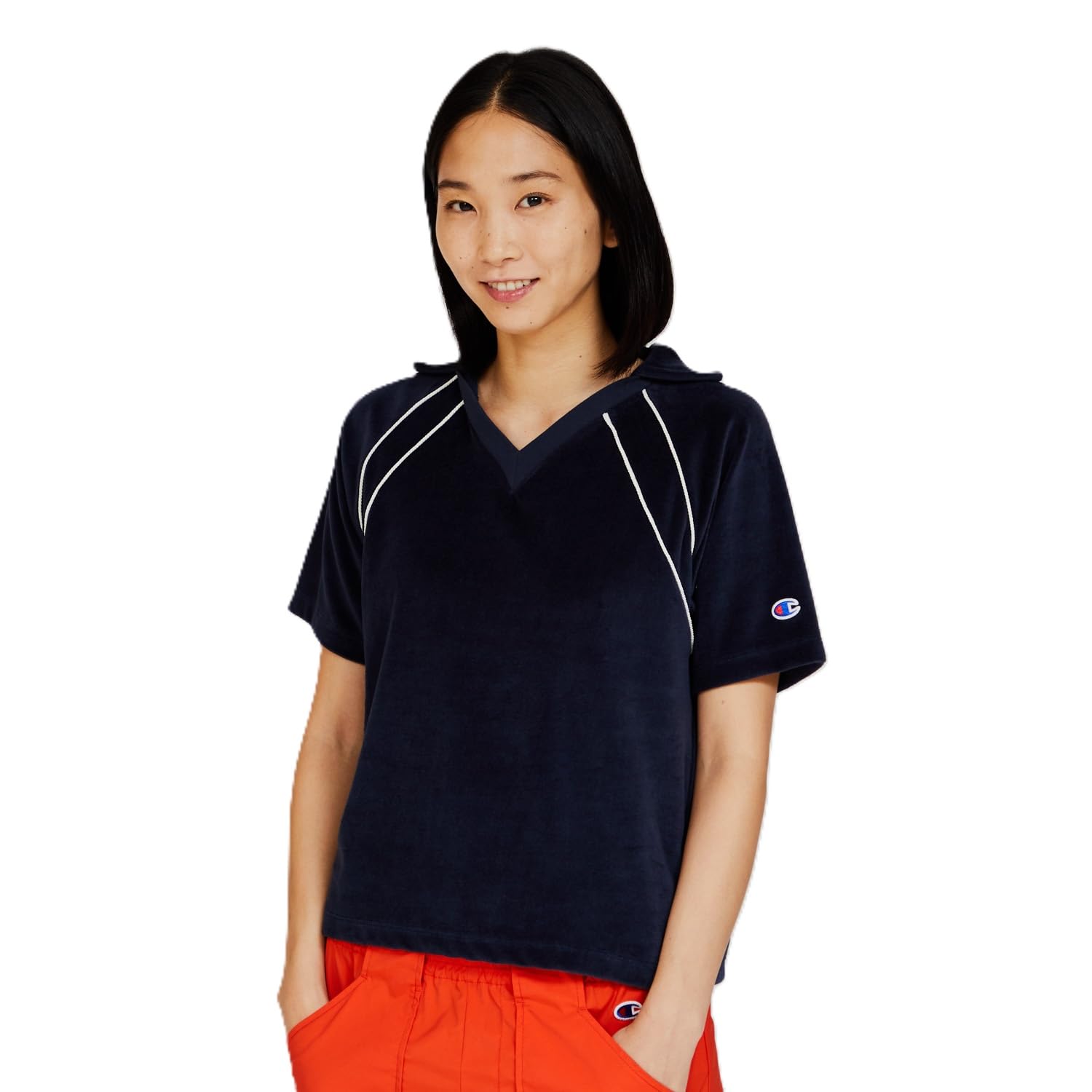 

Champion Relax Fit Skipper Dark Short Sleeve Women s Shirt, Navy, CW-B306,