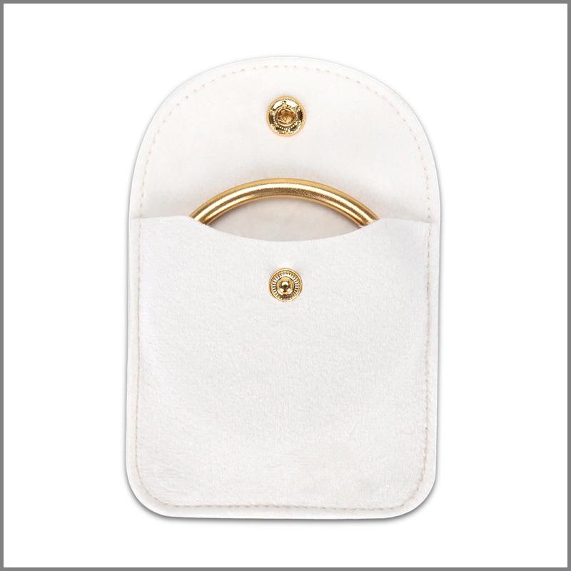 Samt Druckknopf Schmuckbeutel für Ringe & Halsketten - Mini Aufbewahrungsbeutel