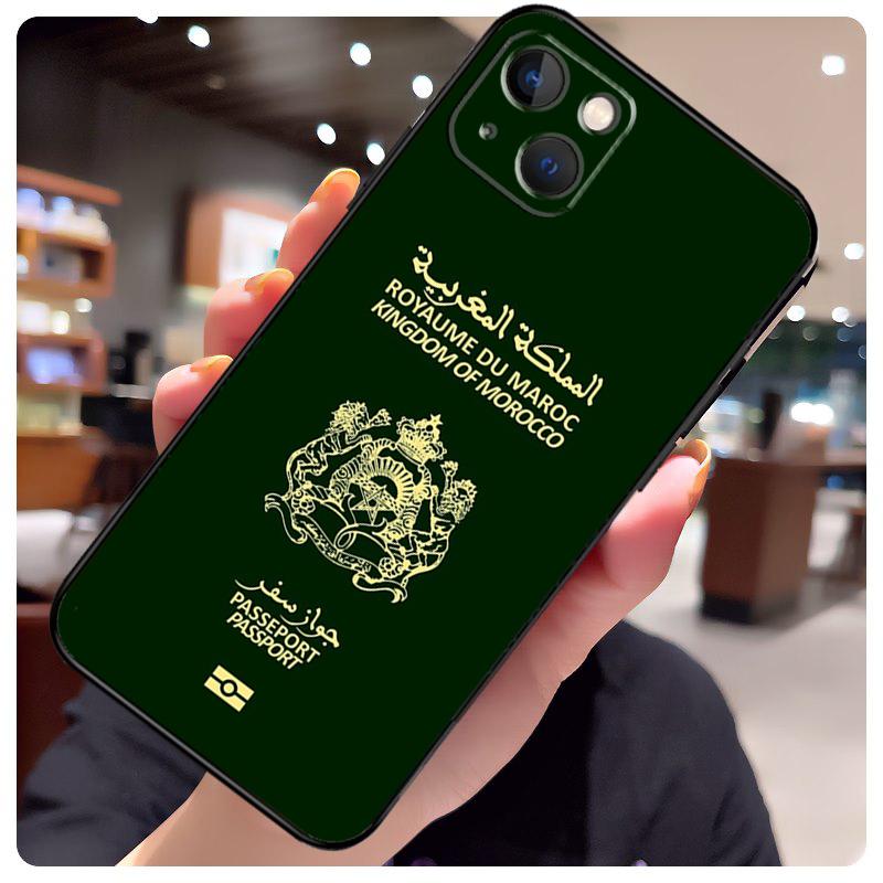 Morocco Flag Coat Of Arms Case For iPhone 16 Pro Max 14 13 12 11 15 17 Pro Max mini 15 16 Plus 16e 17 Air Phone Cover