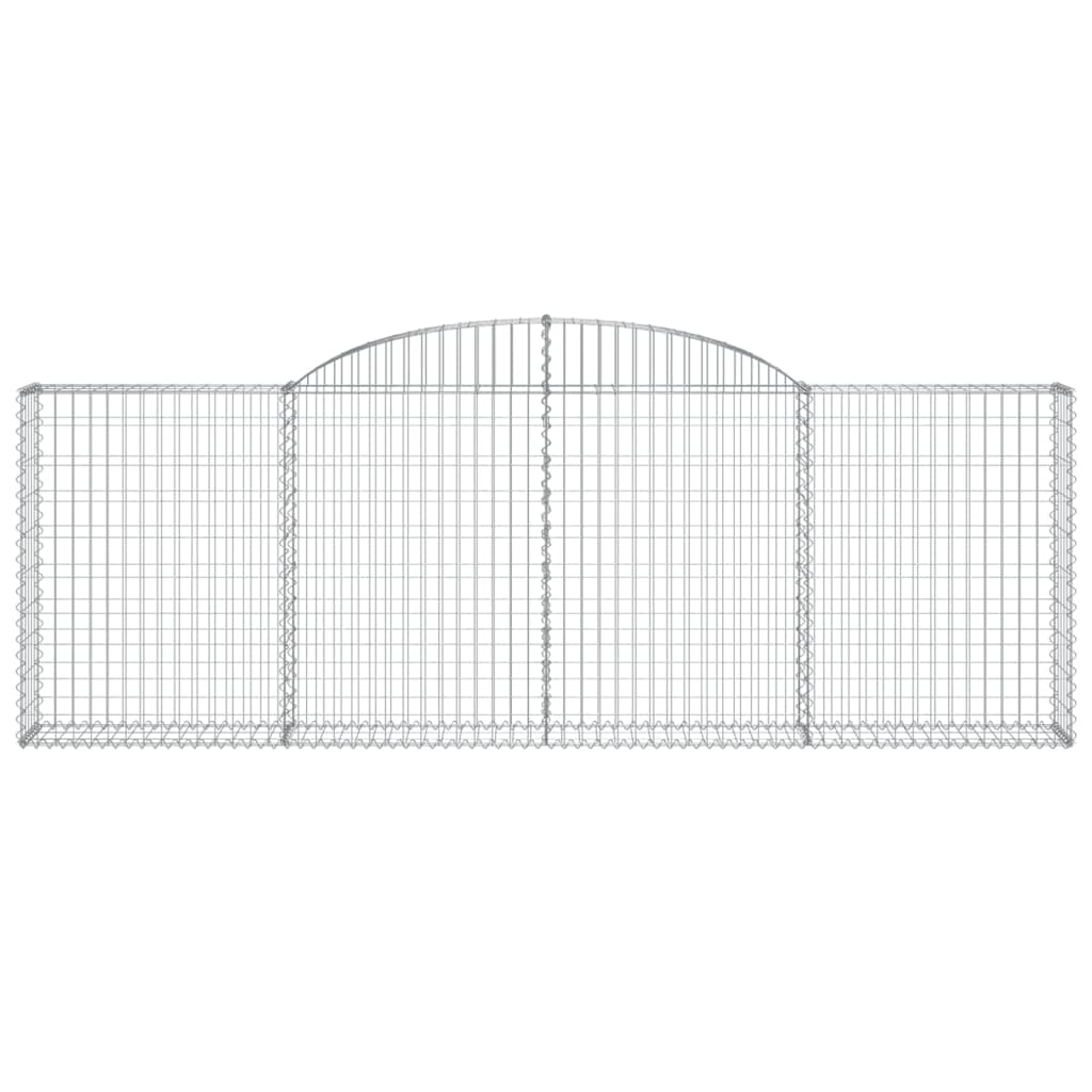 Vidaxl Kosze Gabionowe, 15 Szt, 300X30X100/120Cm, Galwanizowane Żelazo