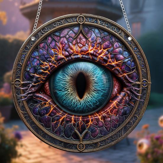 

Хелловінська підвісна прикраса 2D плоска акрилова прикраса готичний стиль віконна підвісна прикраса для дому, декору автомобіля A