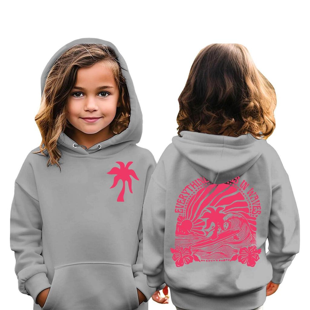 Kinder Hoodies Lose Bedruckte Kapuzen Sport Shirt Modisches Sport Shirt