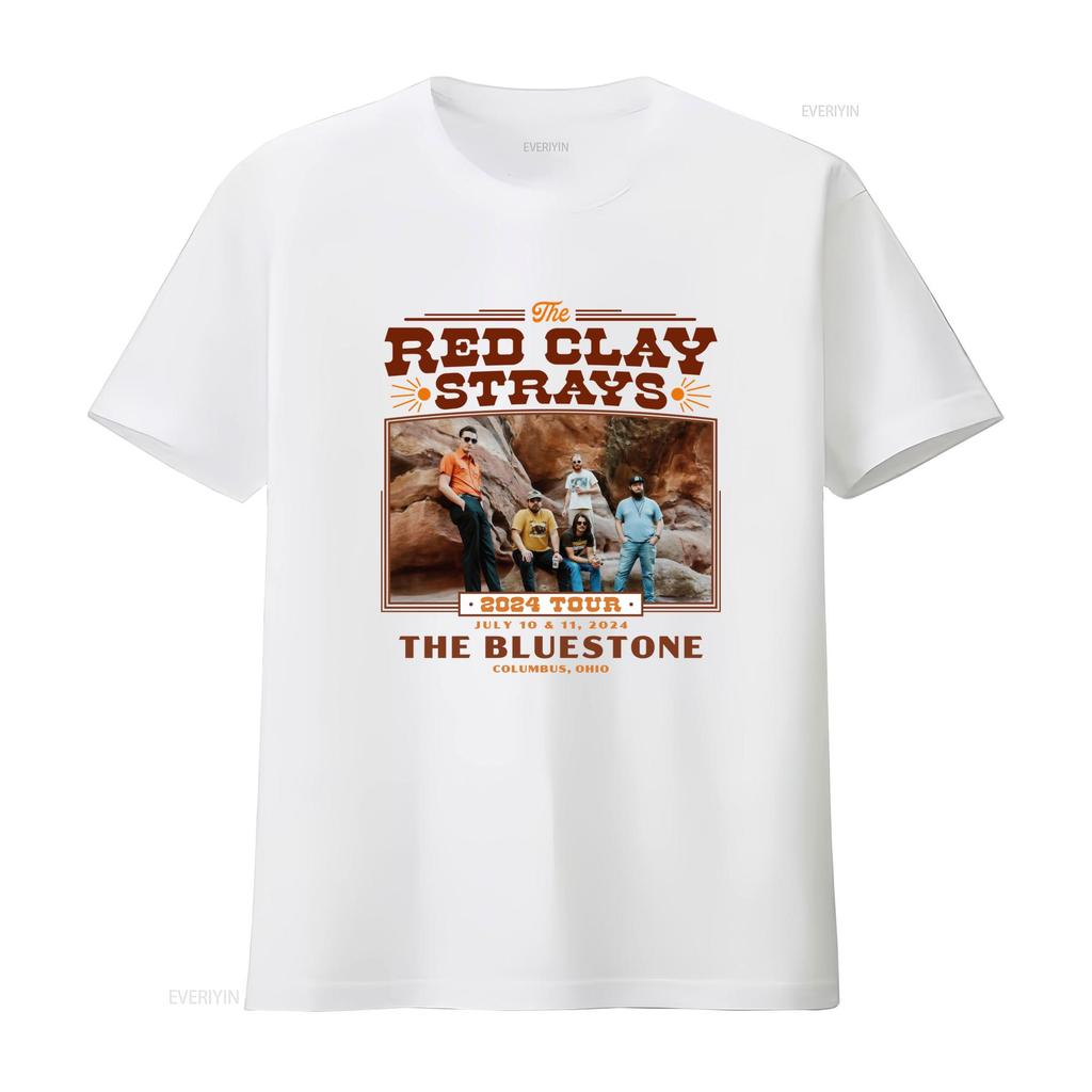 De Red Clay Strays 2024 Tour T-shirt S 5XL Concert SN518 vintage Gewassen Comfortabel Licht Rekbaar Stijlvol Casual