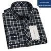 Men's High-End Pure Cotton Plaid Long-Sleeve Casual Shirt