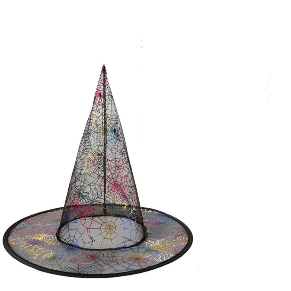 Wizard Hat Pentagram Hat Pointed Cap Bronzing Wizard Cap Halloween Hat Witch Hat Magician Hat