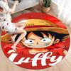 One Piece Monkey D Luffy Round Area Rug Carpet Rug For Living Room Bedroom Sofa Playroom Decor Nonslip Floor Mat