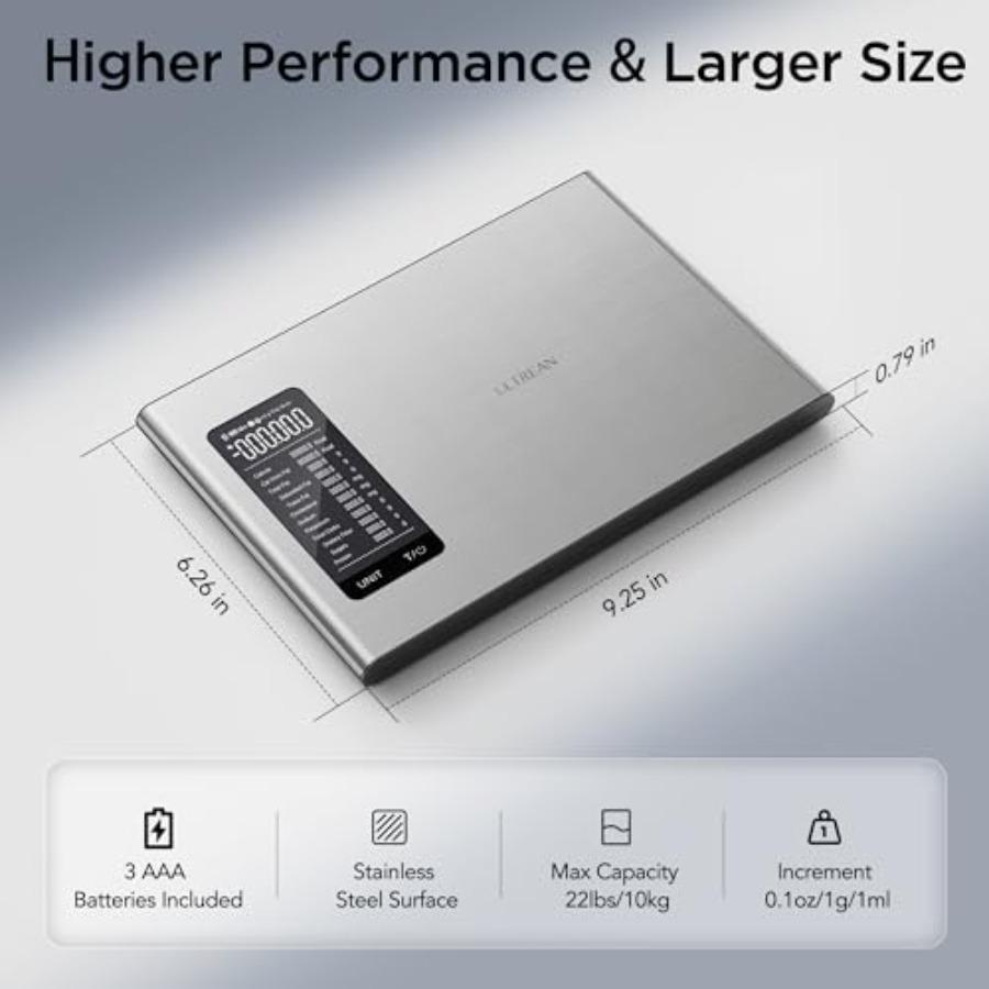 Cântar de bucătărie inteligent pentru alimente cu calculator nutrițional Aplicație gratuită pentru urmărirea caloriilor și macronutrienților AI Alimentat Progresul obiectivelor Digital Calor