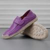 Women's Loafers Summer Pink Moccasins Casual Wide Head Purple Walking Shoes Plus Size