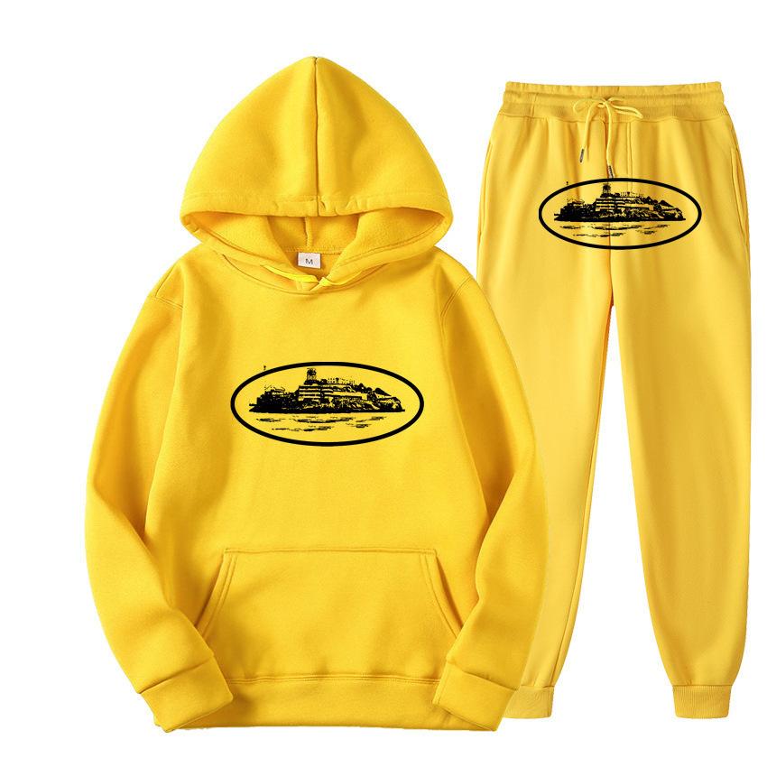 Trendy Street Loose Hoodie Set Brand Hip Hop Skateboarding Casual Men's