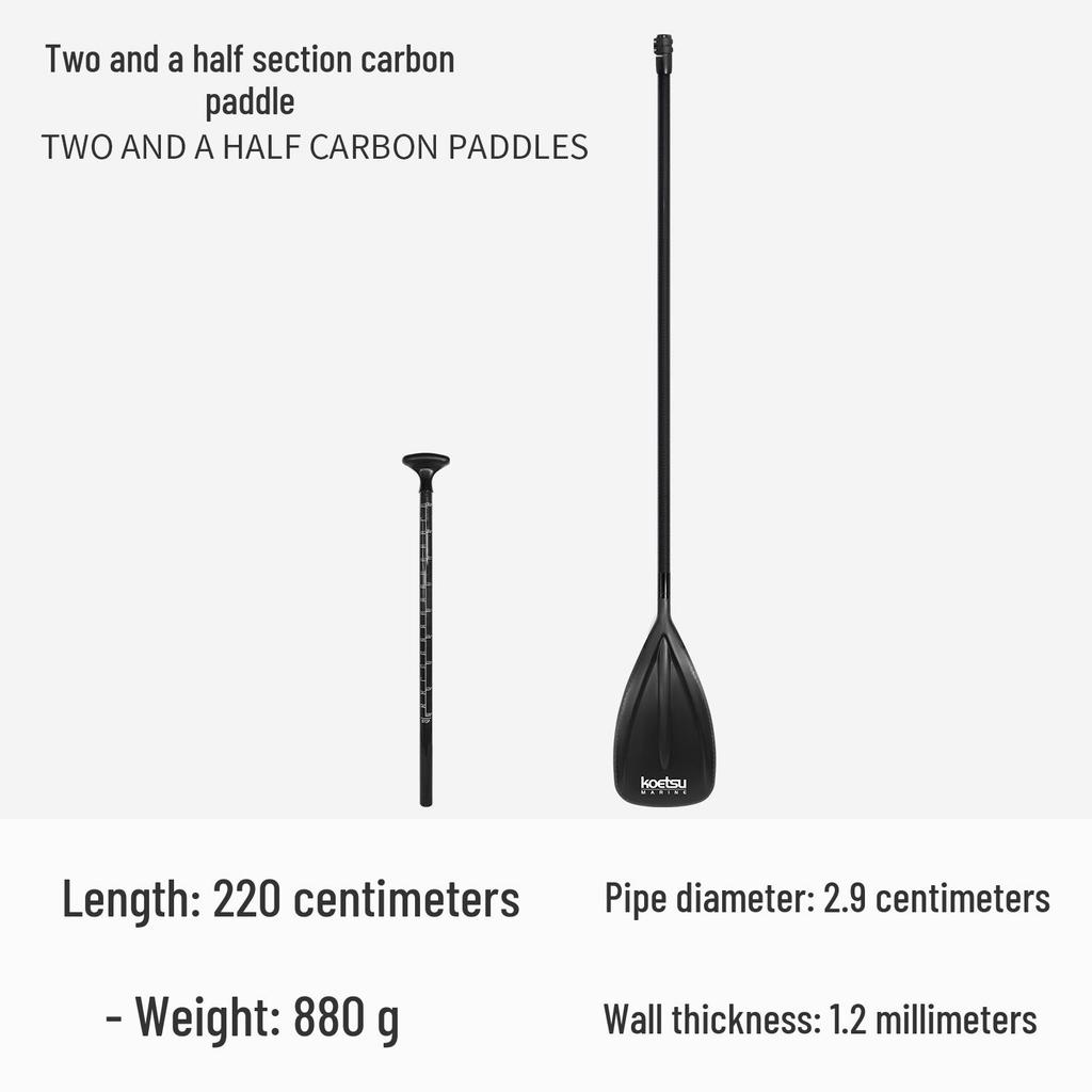 KOETSU Surf Paddleboard Dual-Use Aluminum Paddle: Single/Double Head Kayak & Paddleboard Paddle