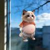 2Pcs 3D Belly Cat Anti-collision Sticker Anxiety Stress Relief Elastic Tummy Cartoon Kitten Decal Silicone Belly Animal Buffer Sticker