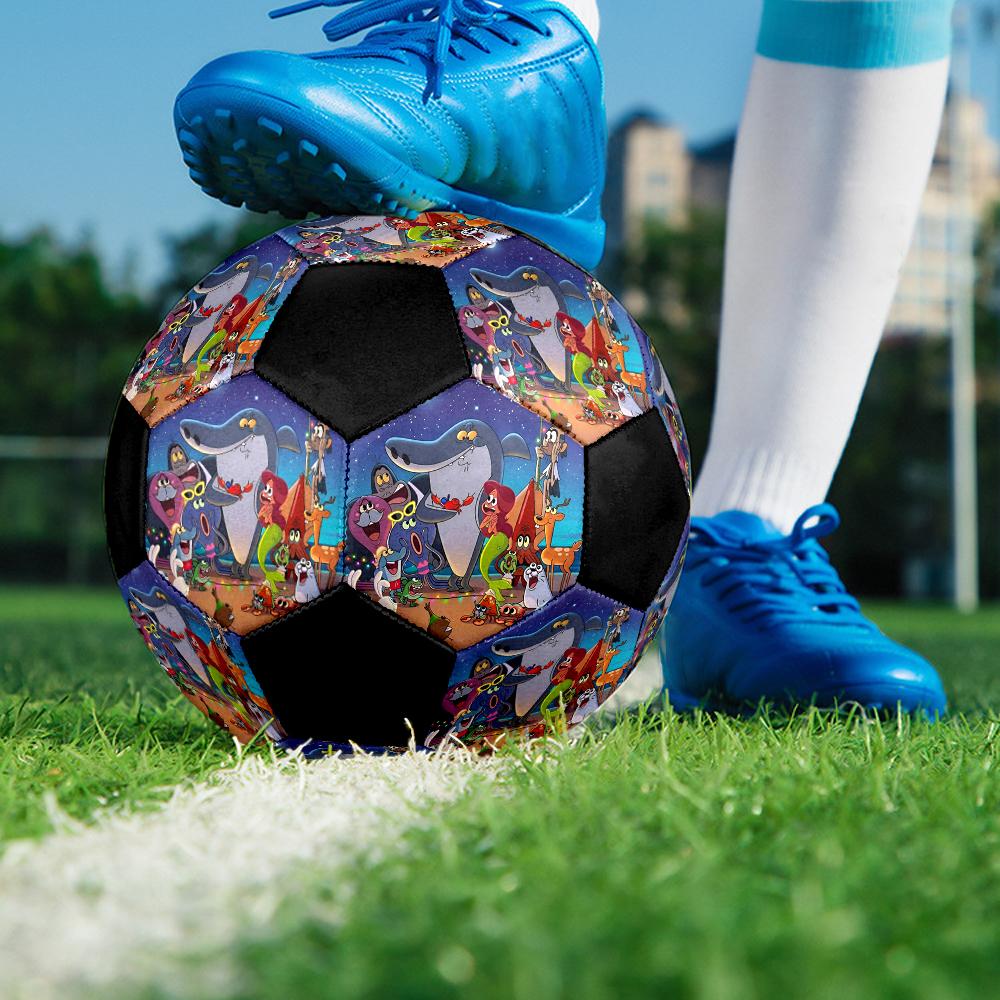 Zig & Sharko Theme Size 5 Soccer Ball, Suitable for Both Indoor and Outdoor Matches, a Gift Suitable for Everyone.