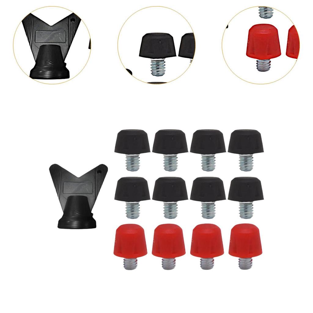 12 Pieces Football Shoe Spikes Football Boot Studs Thread Screw 6mm Dia Firm