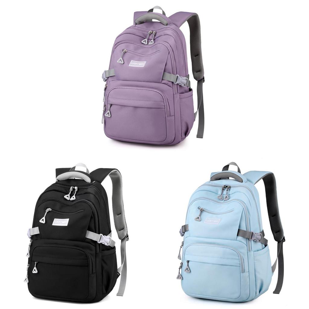 Student Backpack Nylon School Bag With Padded Straps For Middle School Kids