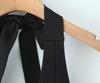 Spring 2025 Women's French Retro V-Neck Halter Dress