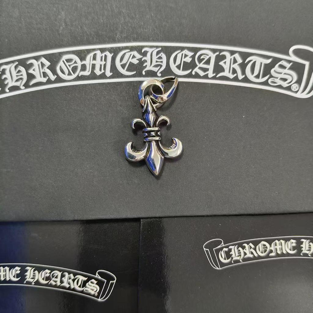 CH Kroko Pendant Collection: Trendy Thai Silver S925 Accessories for Men & Women - Retro Cross, Sword, Hexagram, Bullet Designs