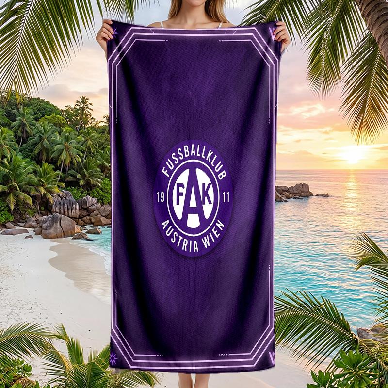 Austria Wien FC stampa Asciugamano da Spiaggia Quick Dry Microfibra Assorbente Portatile da Viaggio Asciugamano da Nuoto